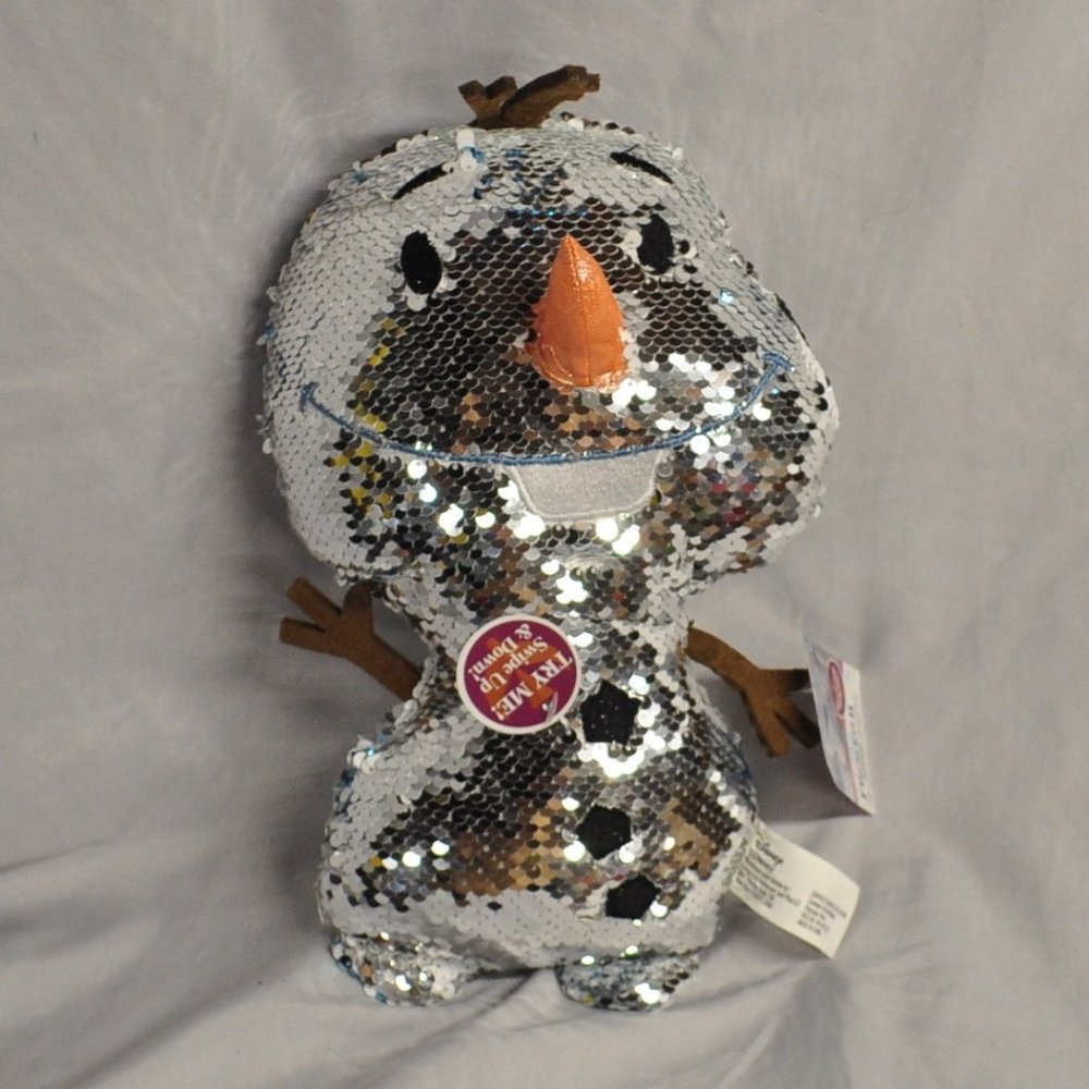 3 for $40 Disney NWT reversible sequin Olaf Frozen 2 plush stuffed animal (268w)